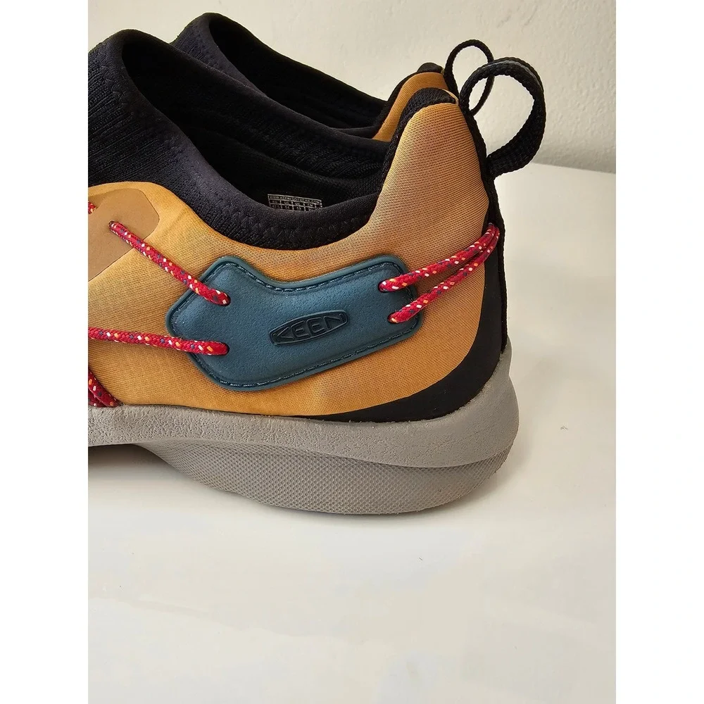 KEEN Uneek SNK Mens Sneakers Tan Black Red Bungee Lace 1025439 Size 14